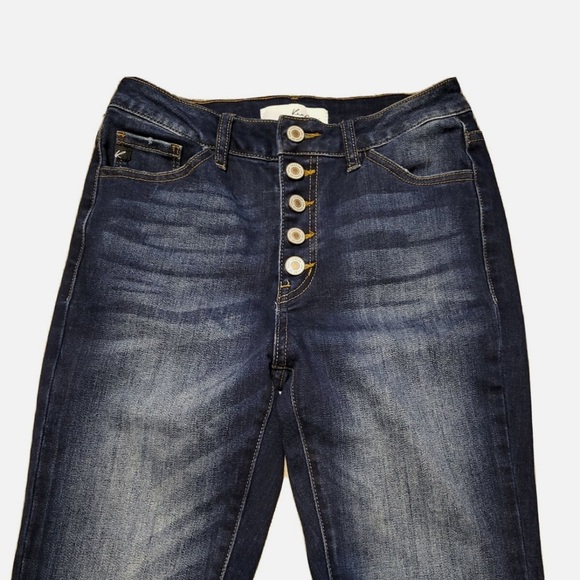 NWT Maurices Kancan High Rise Bootcut and Button Fly Dark Wash Denim Size 28X32 - Picture 4 of 10